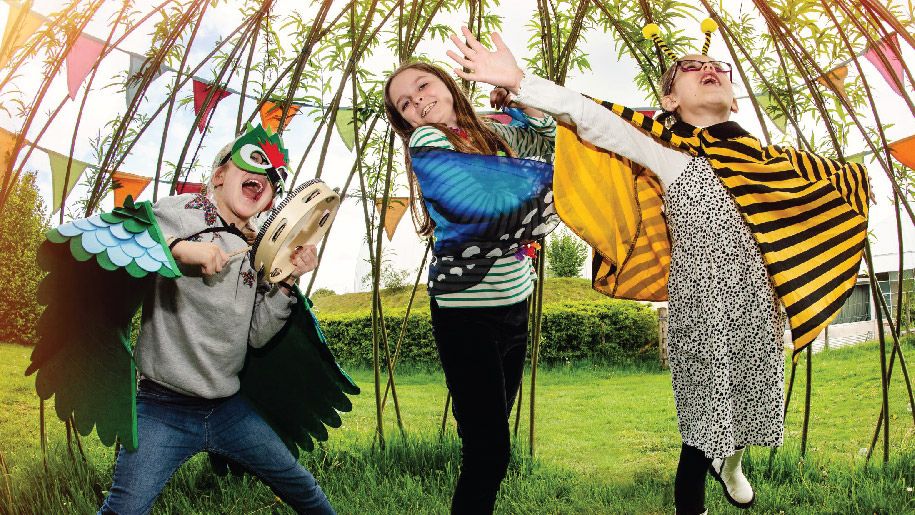 Children in dress up costumes at Winchester Science Centre