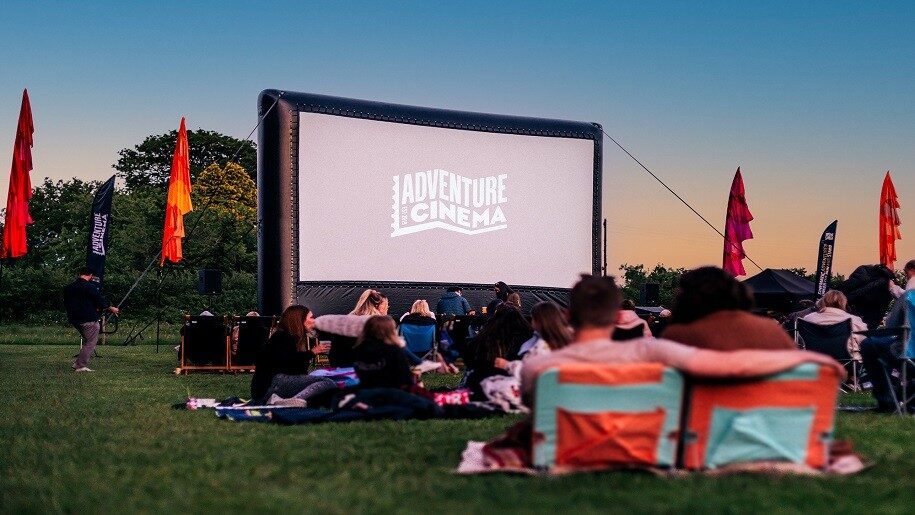 large outdoor cinema screen