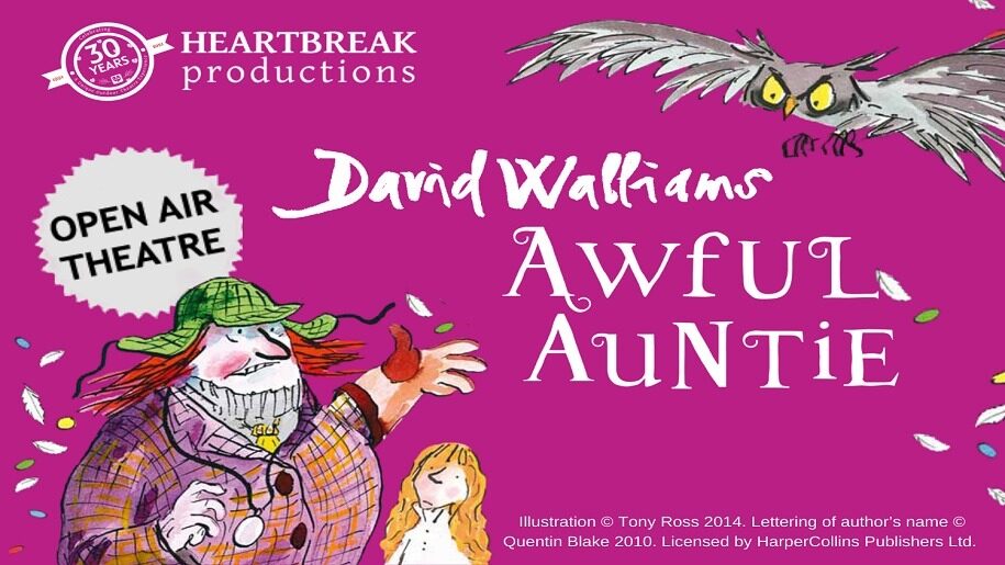 poster for outdoor theatre production of Awful Auntie