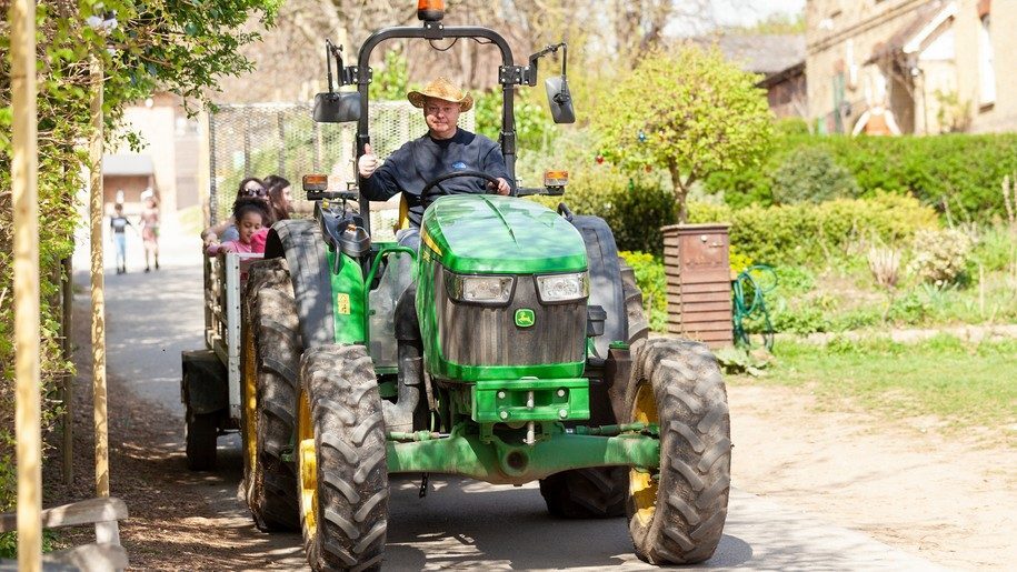 Kent Life - Tractor Rides - family sitting behind a tractor