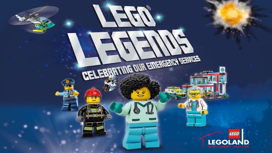 Poster for LEGO LEGENDS event at LEGOLAND Discovery Centres