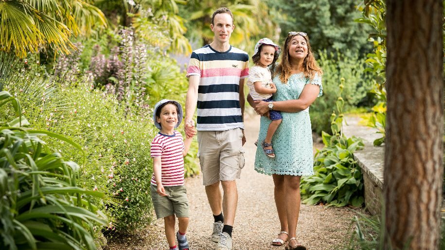 Leeds Castle - Family walking through gardens