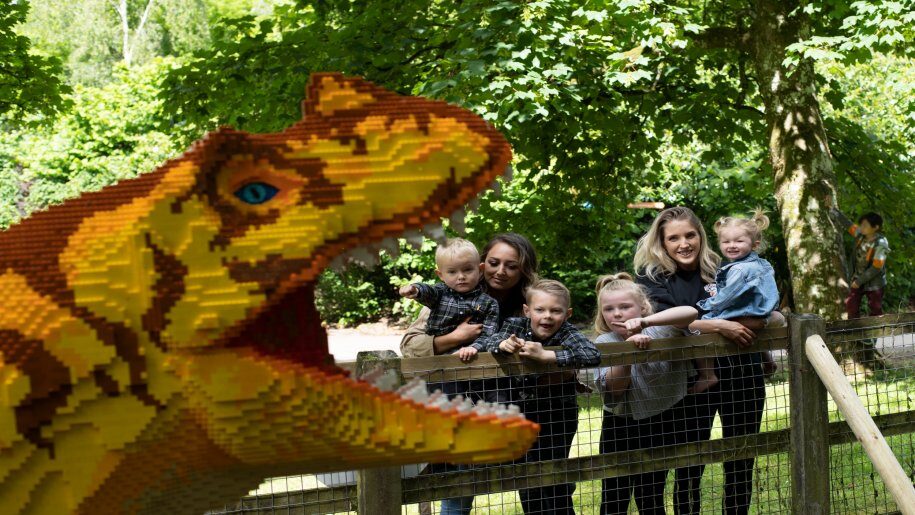 brick dinosaur family fun at marwell zoo