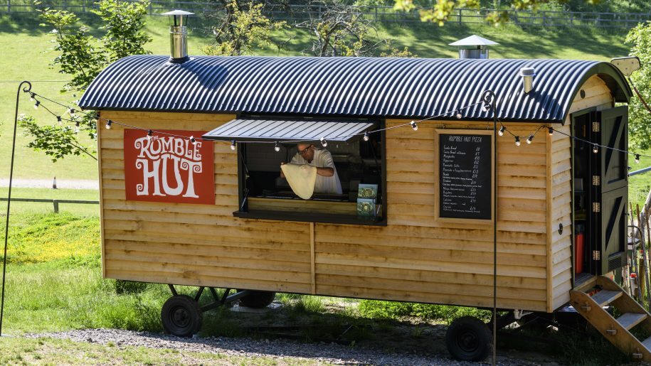 The Rumble Hut food outlet at Tumblestone Hollow