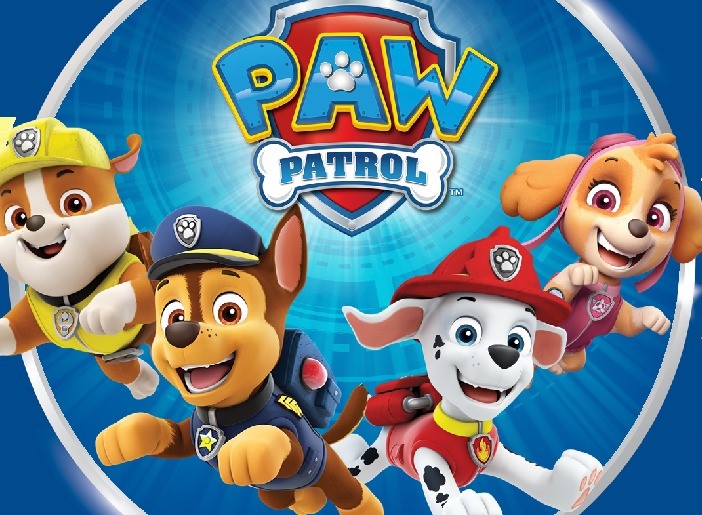 Port Lympne image of Paw Patrol dogs in a circle