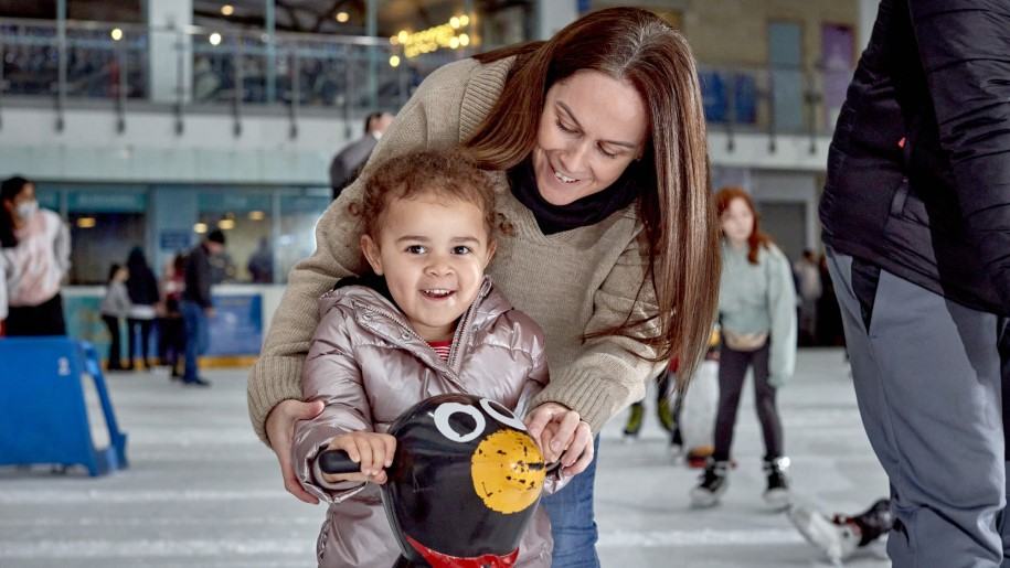 Children under 5 skate for free at National Ice Centre