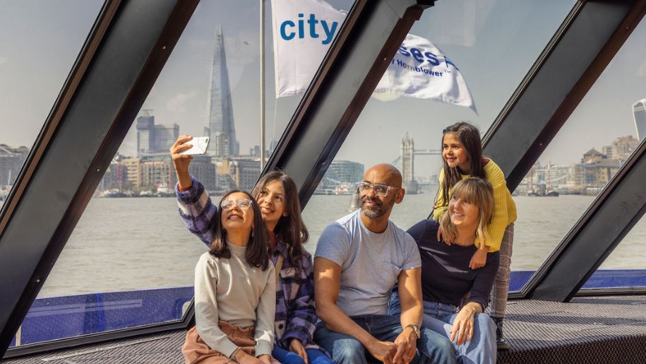 Family day out with City Cruises London