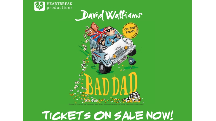 Poster for 'Bad Dad', family outdoor theatre at Bowood in Wiltshire.
