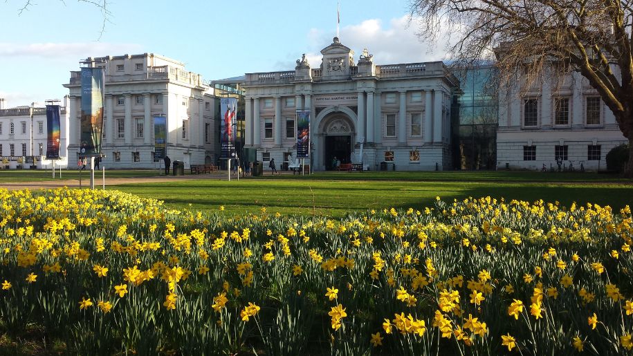 Spring flowers at the National Maritime Museum in London