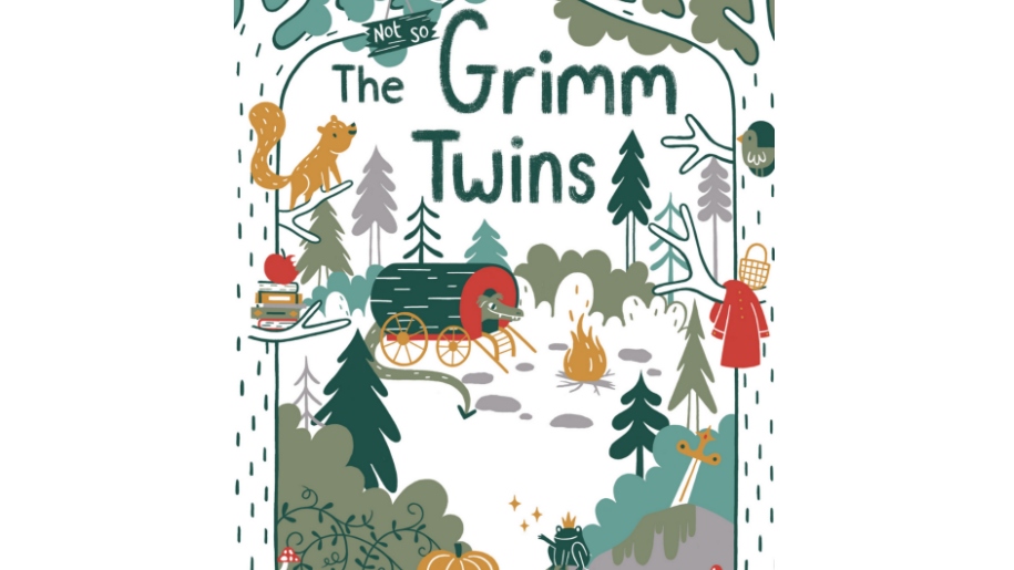 Poster for the 'Grimm Twins' production at The Roxburgh Theatre, Stowe School, Buckinghamshire.