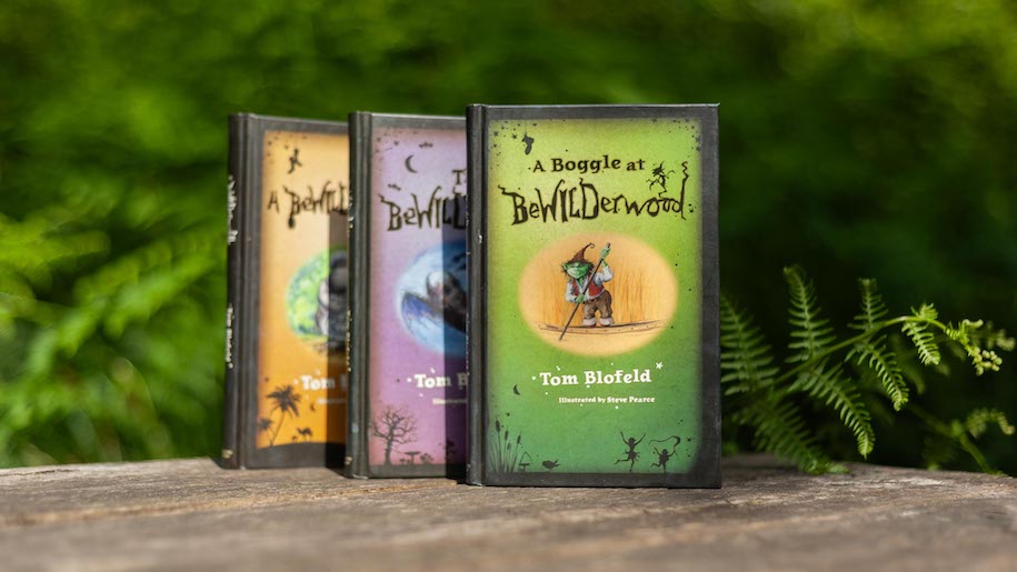 Three books by Tom Blofeld about BeWILDerwood