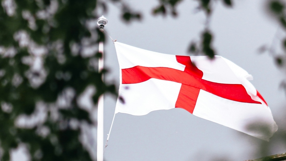 The flag of St George.