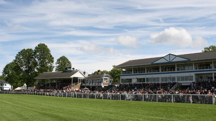 Crowds at Royal Windsor Racecourse.