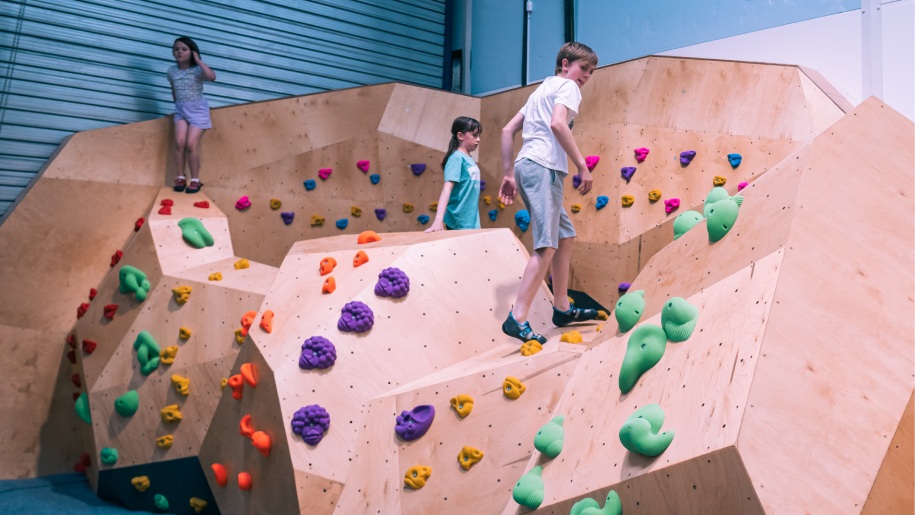 Bouldering at Flashpoint Cardiff.