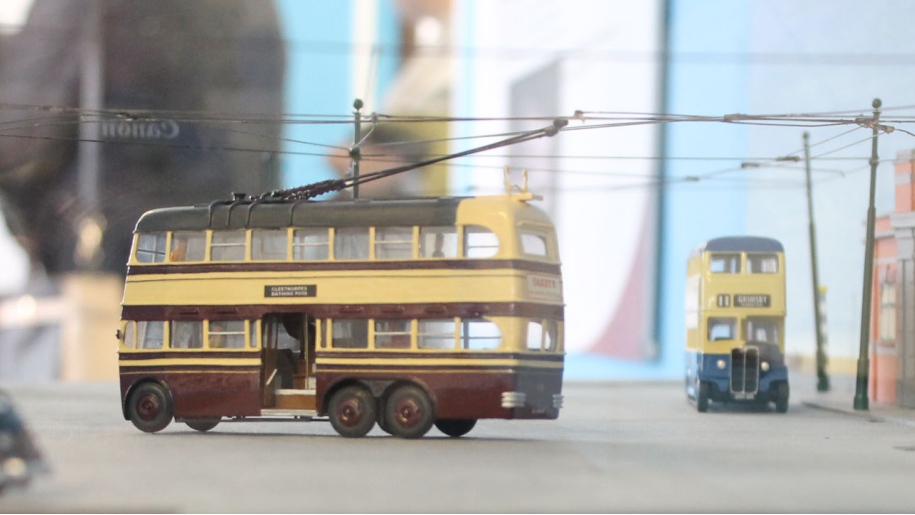 Models of trolleybuses.