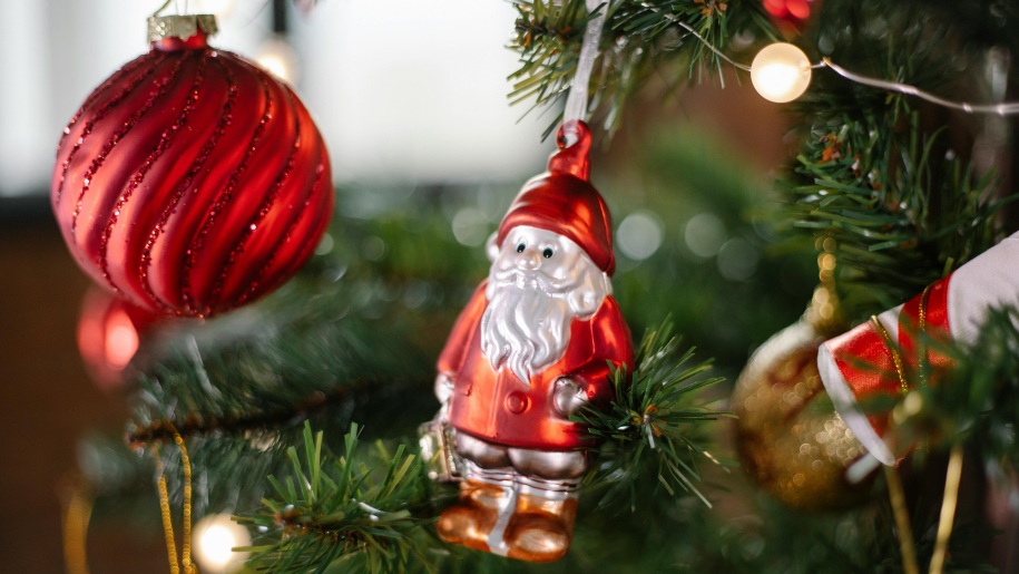 Santa Christmas tree decoration.