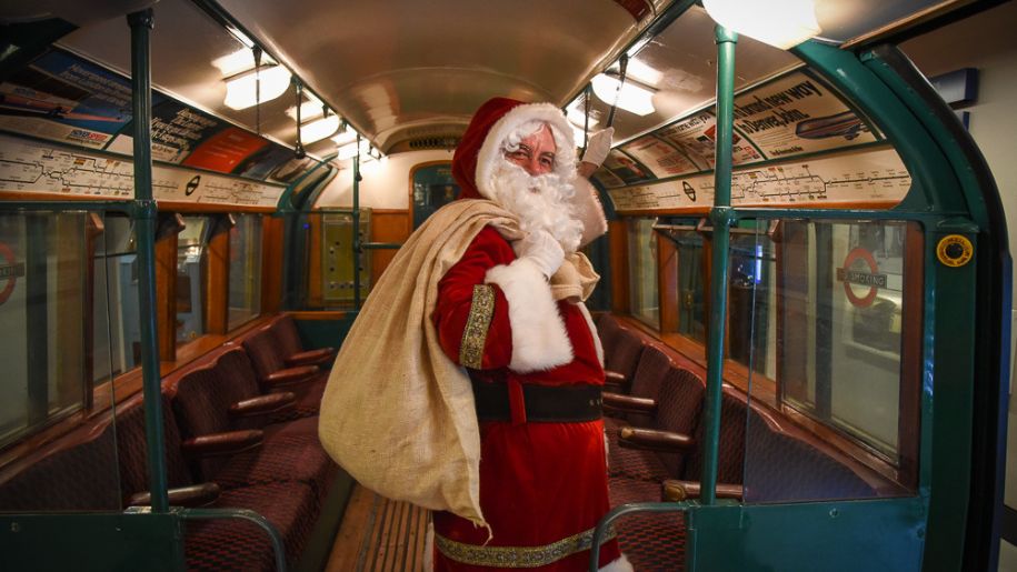 Santa at London Transport Museum.