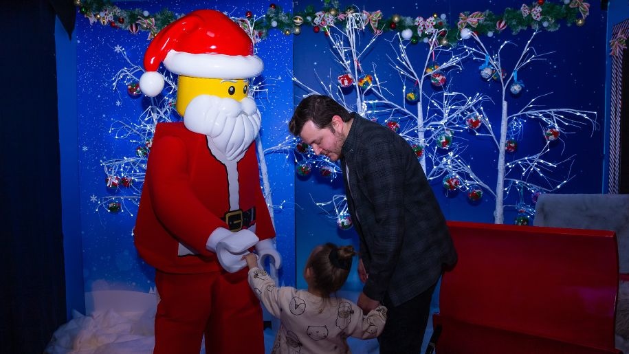 LEGO Santa at LEGOLAND Discovery Centre Manchester.