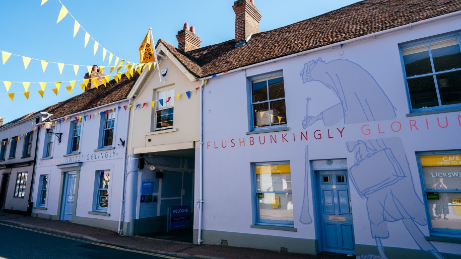 The outside of the Roald Dahl Museum in Buckinghamshire.