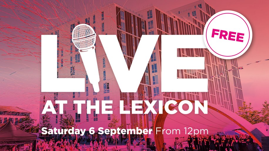 Poster for Live at The Lexicon event in September 2025.