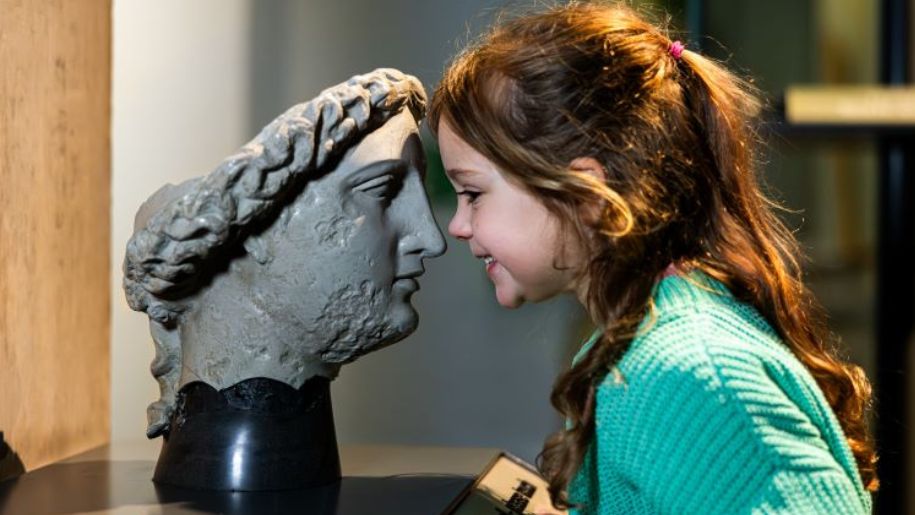 girl and statue