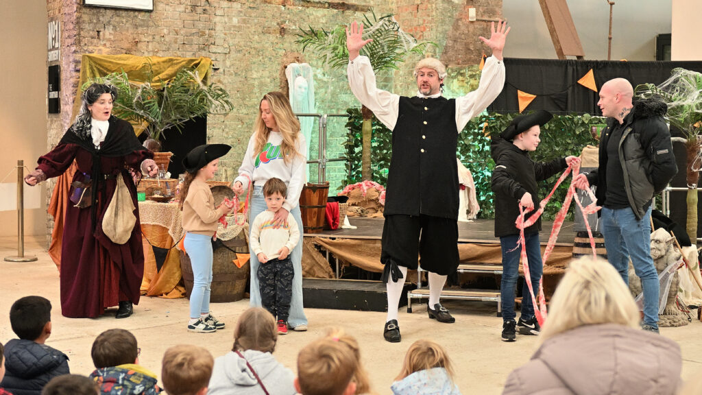 families joining in with performance