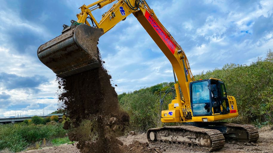 big yellow digger
