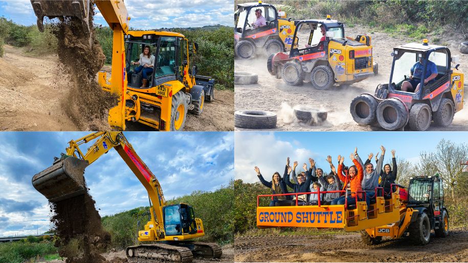 collage of diggerland images