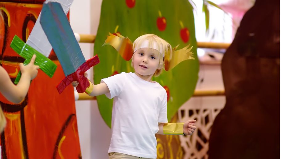 boy dressed up as a soldier