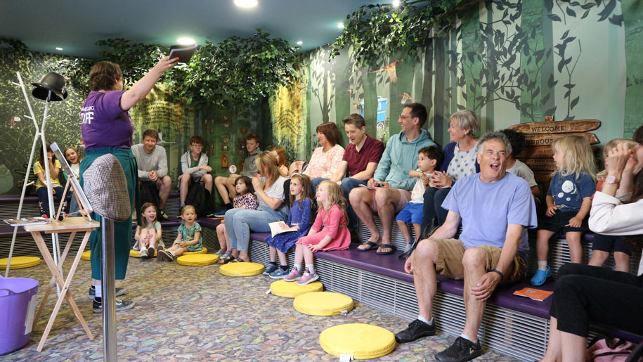 kids listening to a story