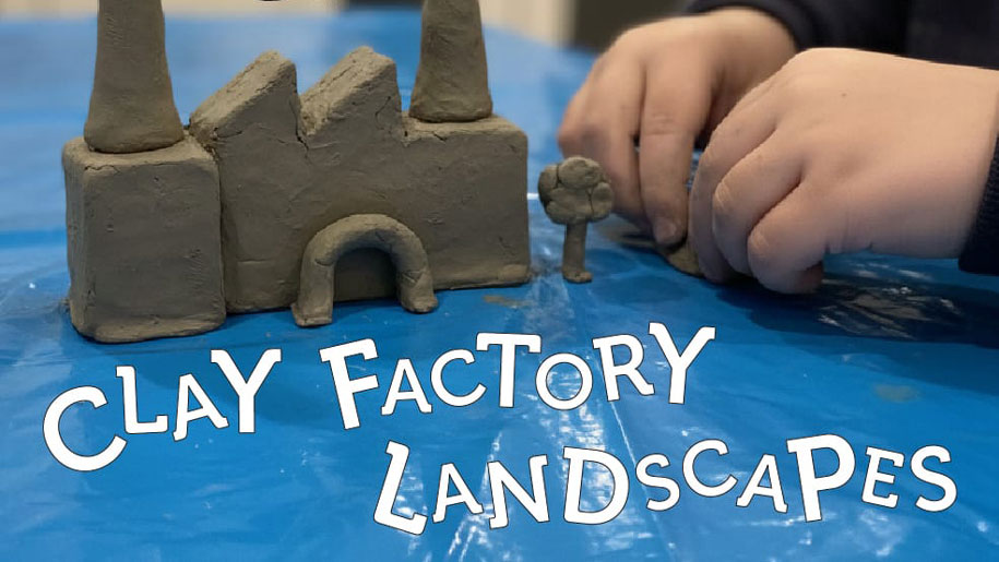 advertising for clay event at Roald Dahl Museum