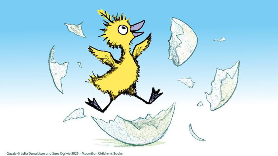 illustration of duck hatching