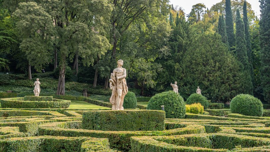 sculpture in a hedge