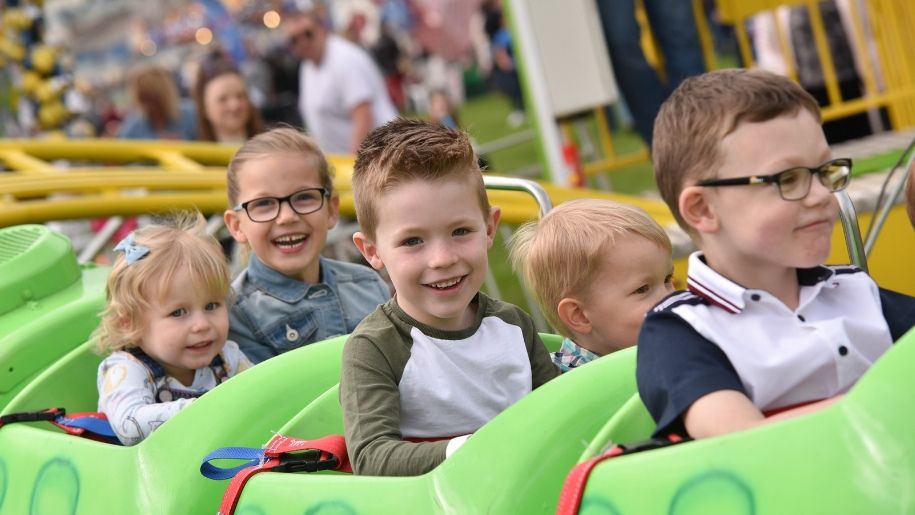 Children on Rollercoaster