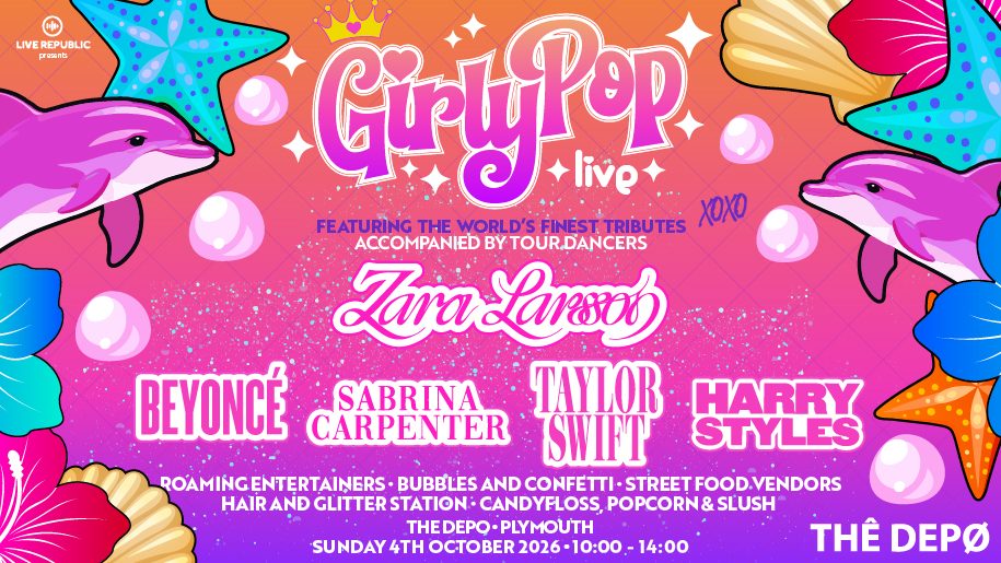 Promotional poster for GirlyPop Live at THE DEPO, Plymouth.