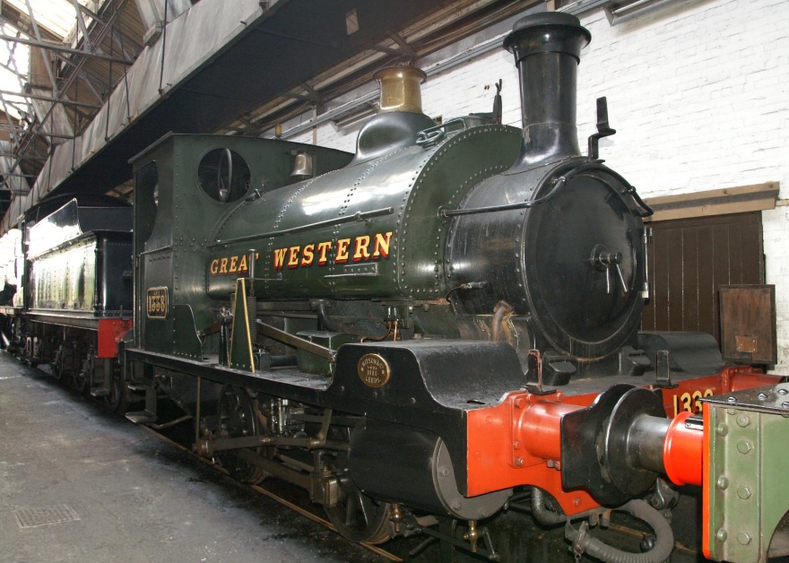 Locomotive at Didcot Railway Centre in Oxfordshire.