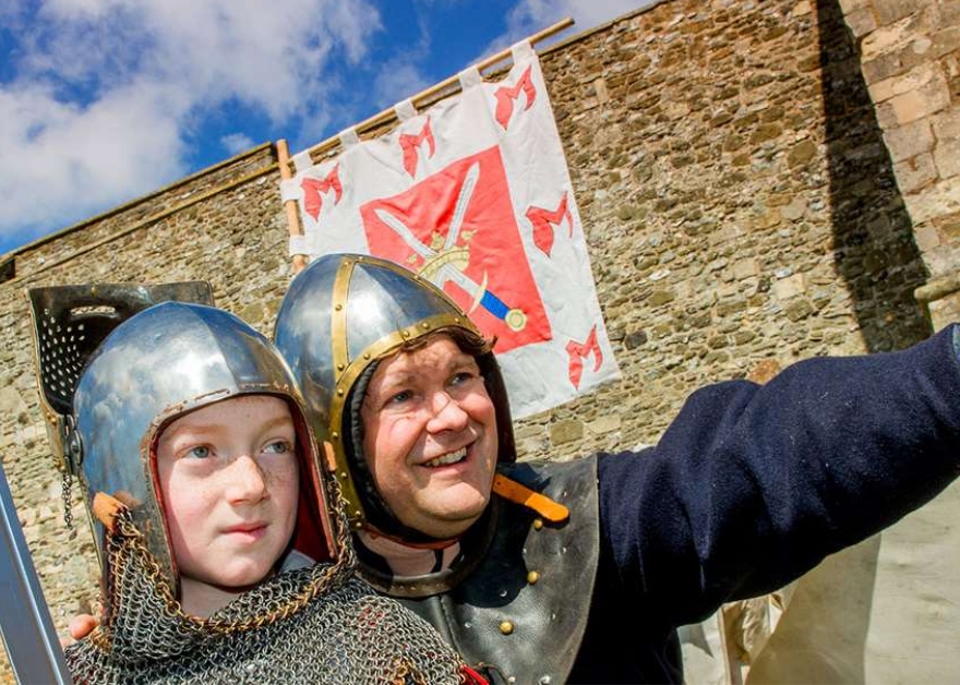 Dover Castle Kent Kid and knight